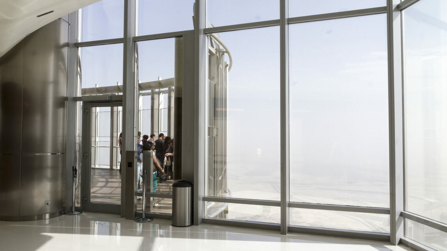 terrasse panoramique au 148ème étage du Burj khalifa