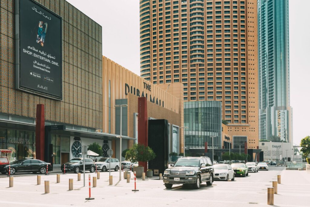 voiture parking Dubai mall